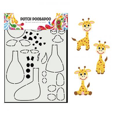 Dutch Doobadoo Card Art Built Up - Built Up Giraffe
